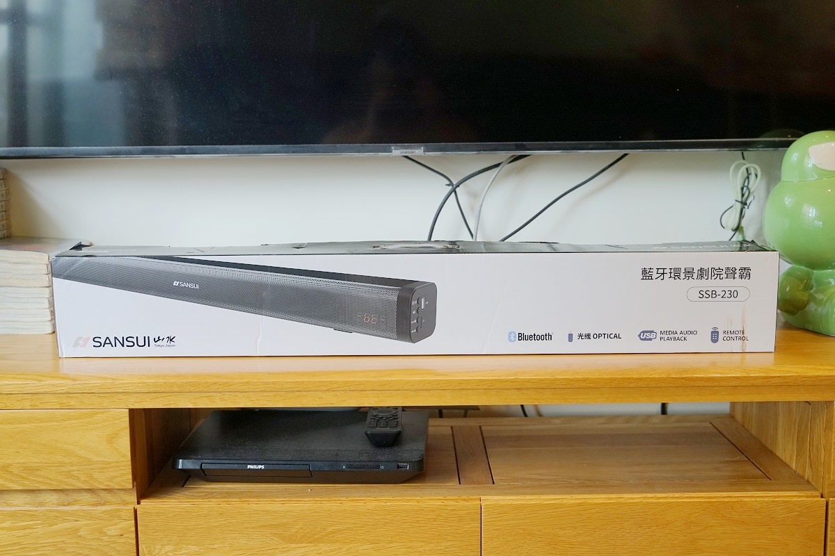 【平價家庭劇院聲霸推薦】SANSUI山水藍牙家庭劇院重低音聲霸SSB-230 40Ｗ重低音震膜/支援藍芽5.3 居家追劇好選擇
