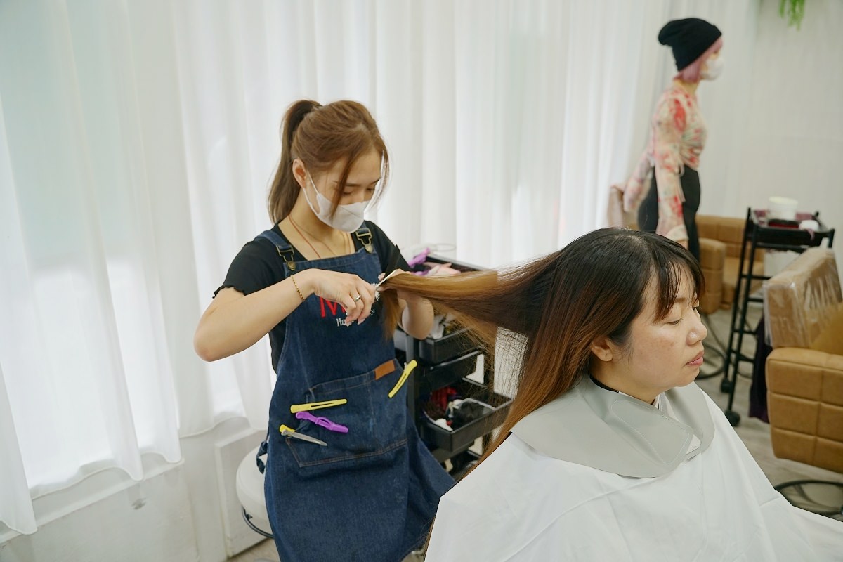 【中壢染髮推薦】日系資生堂高品質染劑 京喚羽五段式護髮 瑪斯美髮沙龍