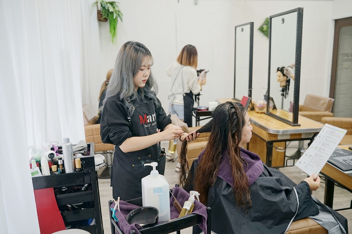 【中壢染髮推薦】日系資生堂高品質染劑 京喚羽五段式護髮 瑪斯美髮沙龍