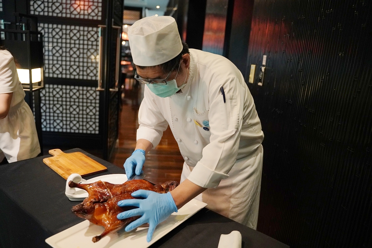 【桃園包廂聚餐推薦】鍾安富主廚粵菜饗宴 廣式片皮鴨四吃 味坊中餐廳