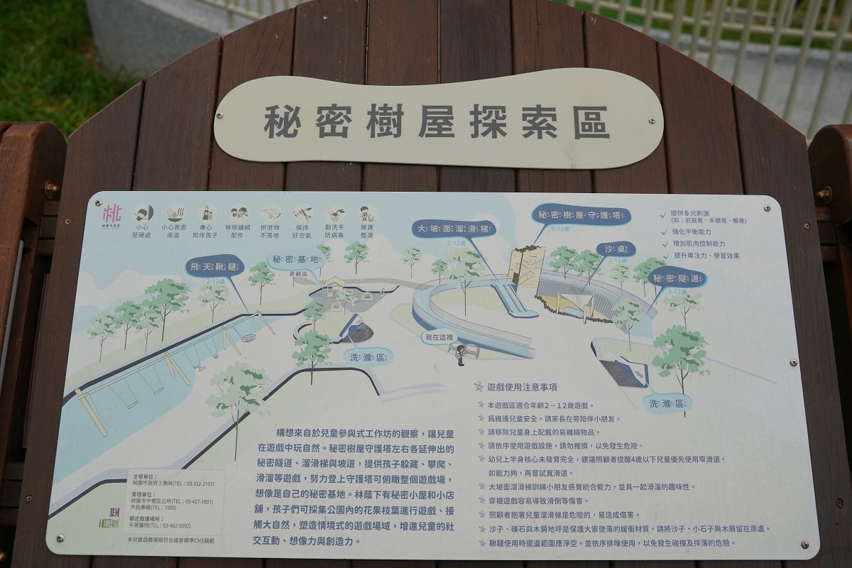 【中壢光明公園】中壢兒童遊戲場推薦 秘密樹屋探索/水樹遊戲島/奇幻樹屋探險/森林冒險挑戰區