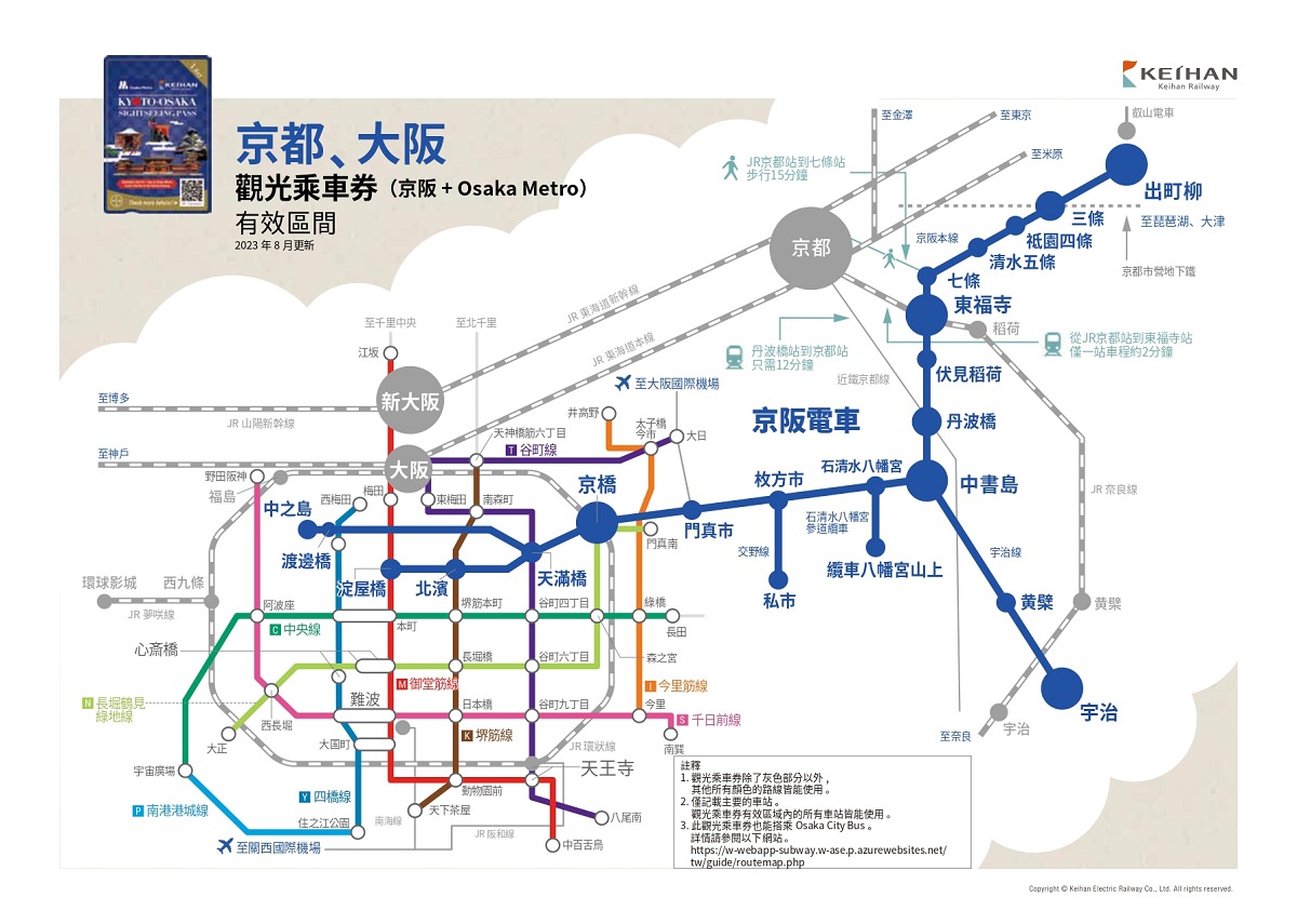 【京阪電車搭乘心得分享】大阪往返京都交通工具推薦 京都大阪觀光一日券/二日券 - 第5張圖 【京阪電車搭乘心得分享】大阪往返京都交通工具推薦 京都大阪觀光一日券/二日券
