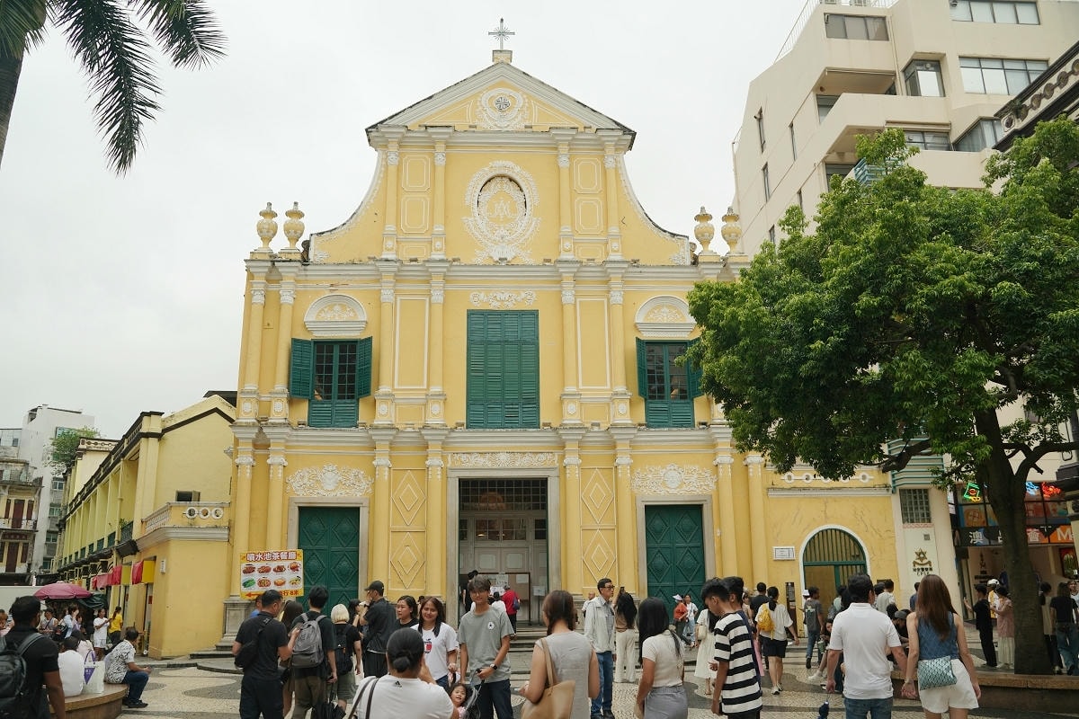 【玫瑰聖母堂】創建於1587年澳門世界遺產 聖多明我會中國第一所教堂板樟堂 巴洛克風格祭壇