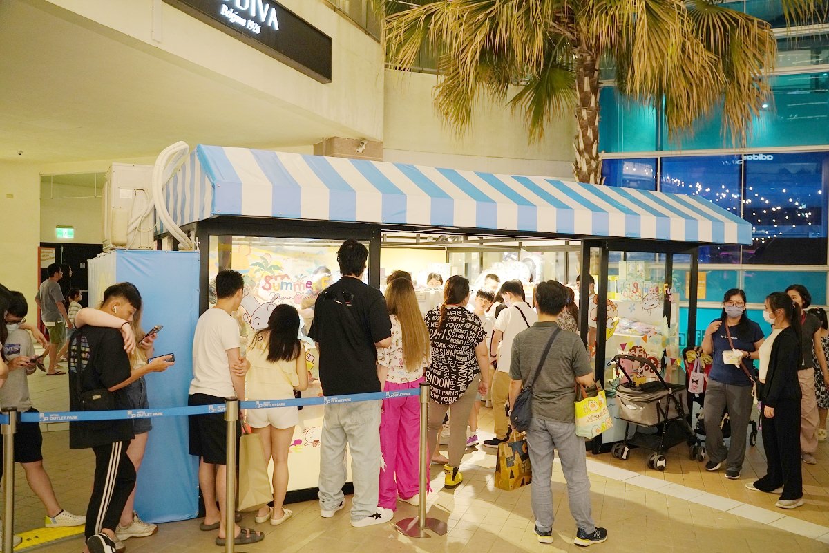 【MITSUI OUTLET PARK 林口】蠟筆小新動感夏日大作戰 這夏林口超好玩 1F戶外區中央廣場