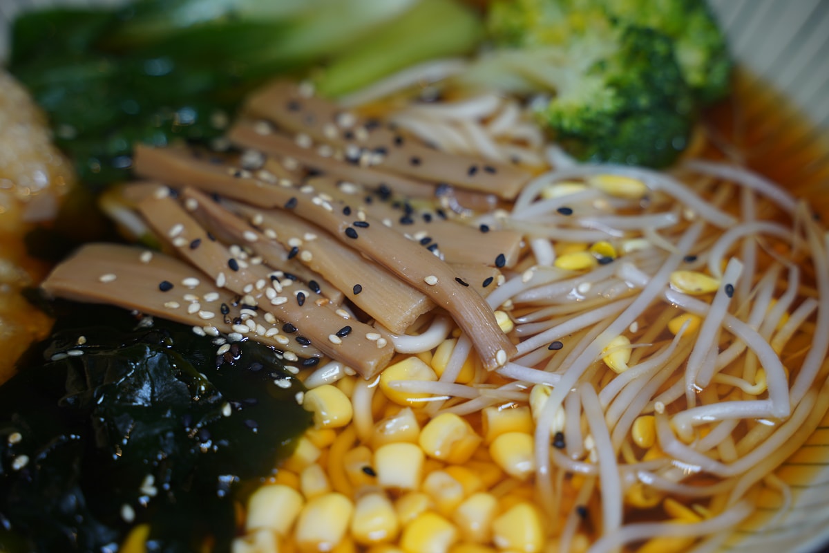 【香知有素】中原大學素食餐廳推薦 全桃園最好吃的素拉麵 內用限定免費加湯加麵超佛心