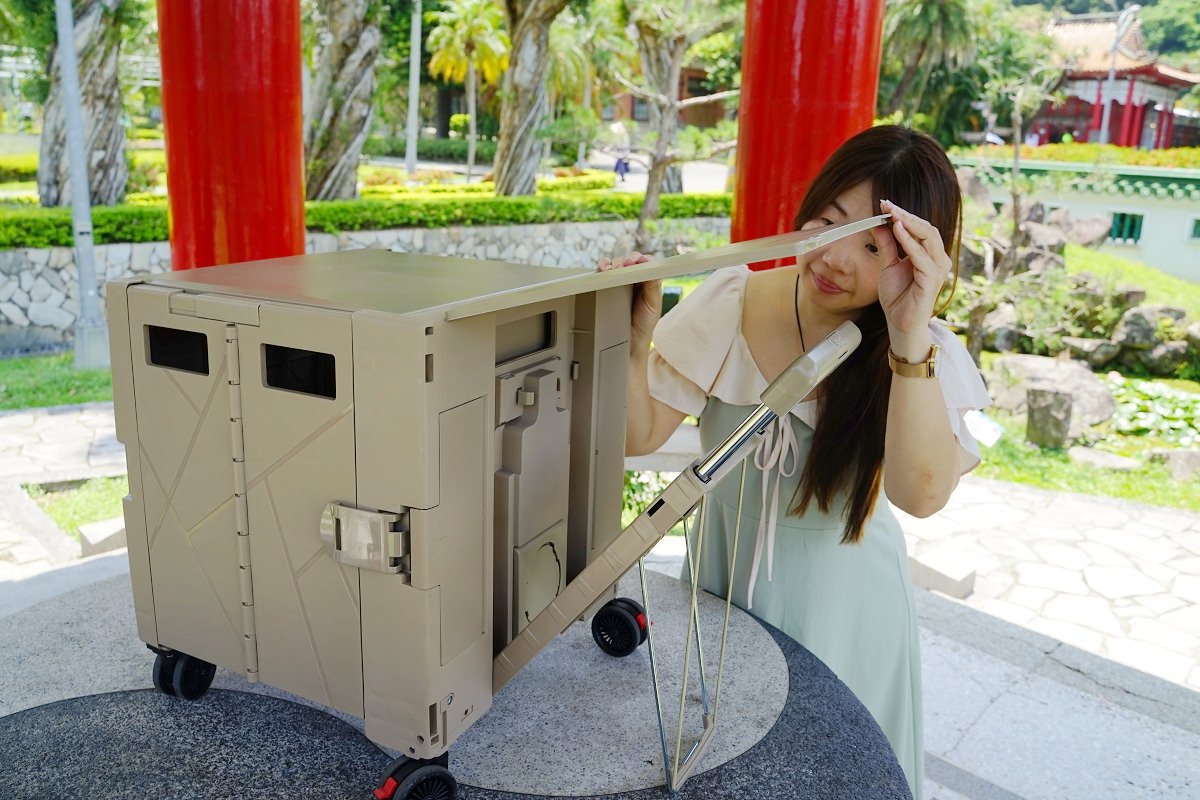 【折疊手拉車推薦】家家戶戶必備買菜野餐好工具 收納方便省空間 青禾坊特仕爬梯餐桌版折疊手拉車