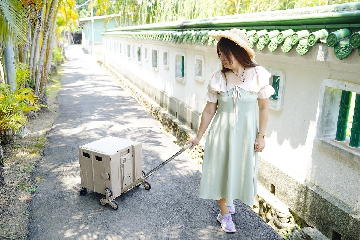 【折疊手拉車推薦】家家戶戶必備買菜野餐好工具 收納方便省空間 青禾坊特仕爬梯餐桌版折疊手拉車