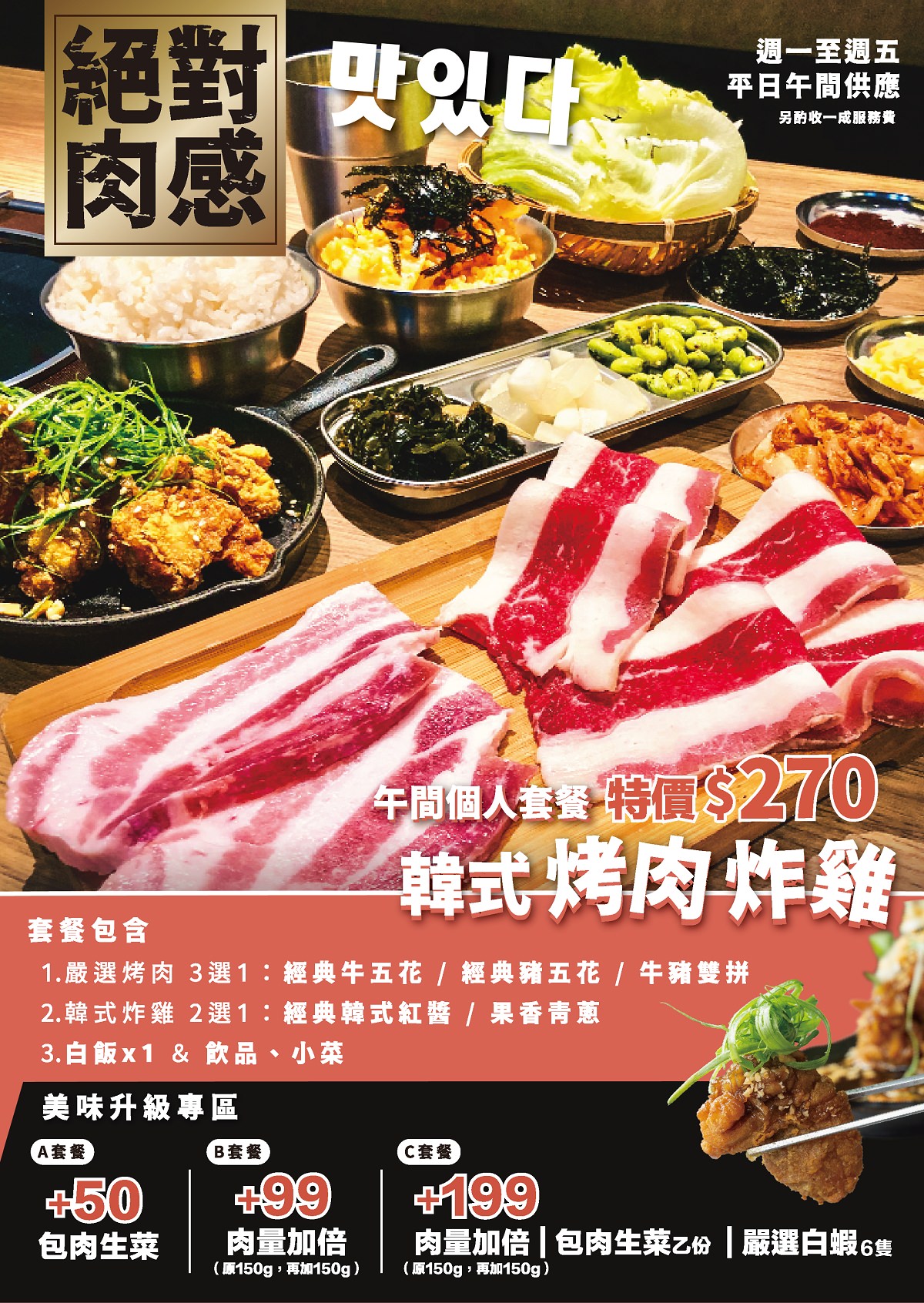 【桃園統領廣場美食推薦】桃園韓式烤肉料理好選擇 絕對肉感商業午餐美味必點 燒桶子韓食烤肉統領店