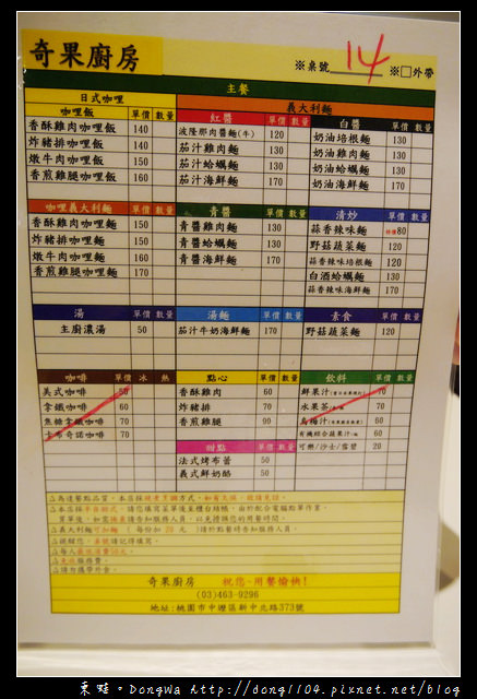 【中壢食記】中原大學義大利麵。奇果廚房 咖哩飯 義大利麵 【中壢食記】中原大學義大利麵。奇果廚房 咖哩飯 義大利麵