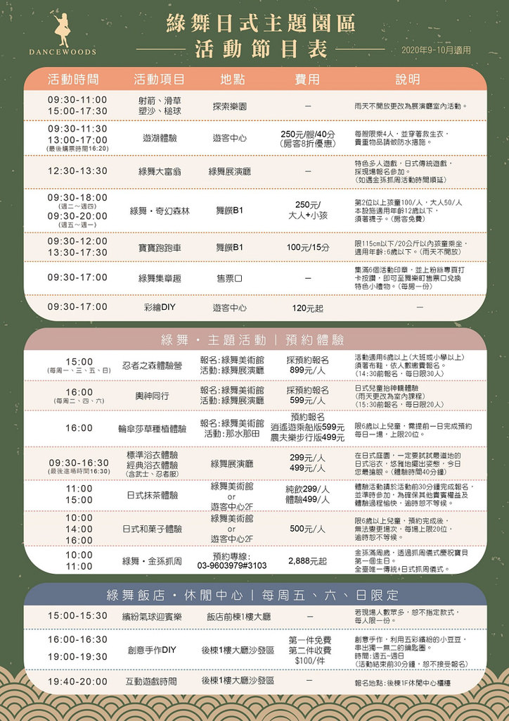【宜蘭五結行程推薦】浴衣忍者角色扮演 和菓子手作體驗 綠舞日式主題園區 【宜蘭五結行程推薦】浴衣忍者角色扮演 和菓子手作體驗 綠舞日式主題園區