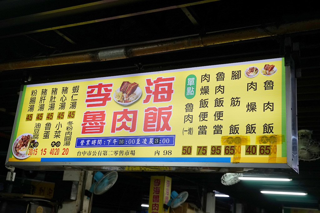 【台中魯肉飯推薦】臺中第二市場宵夜 美味魯肉飯/肉燥飯 李海魯肉飯 【台中魯肉飯推薦】臺中第二市場宵夜 美味魯肉飯/肉燥飯 李海魯肉飯