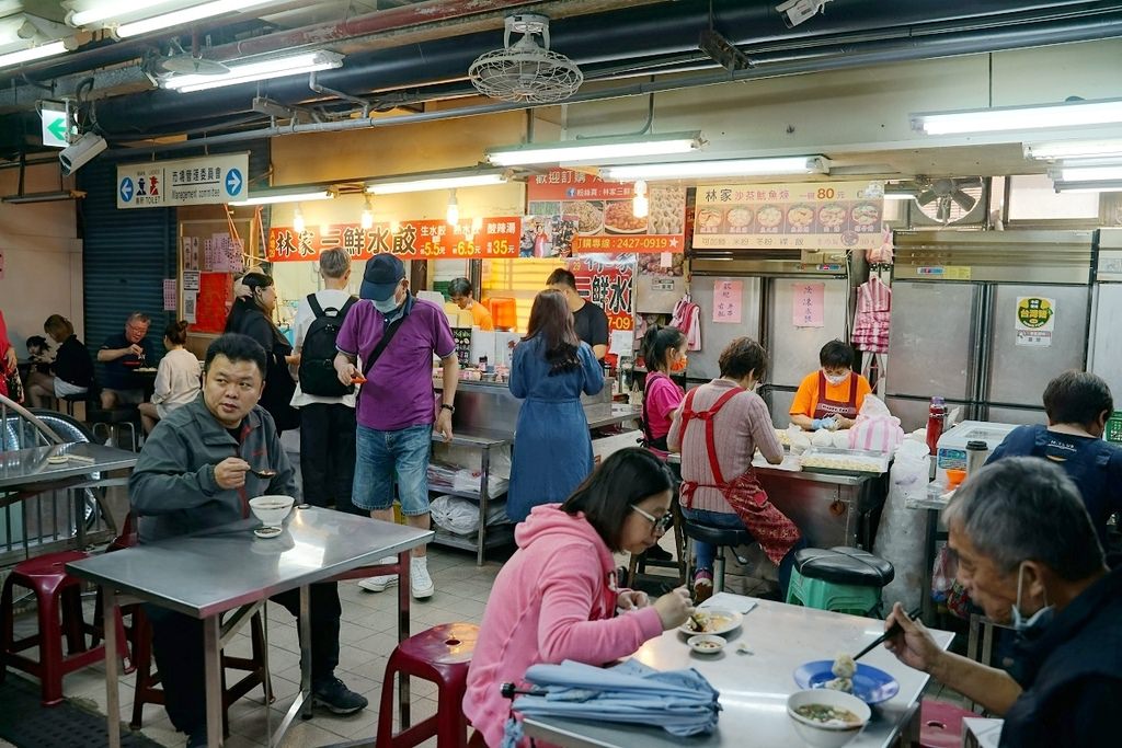 【基隆仁愛市場水餃推薦】現包現煮口感Q彈多汁 單一口味均一價6.5元/顆 林家三鮮水餃