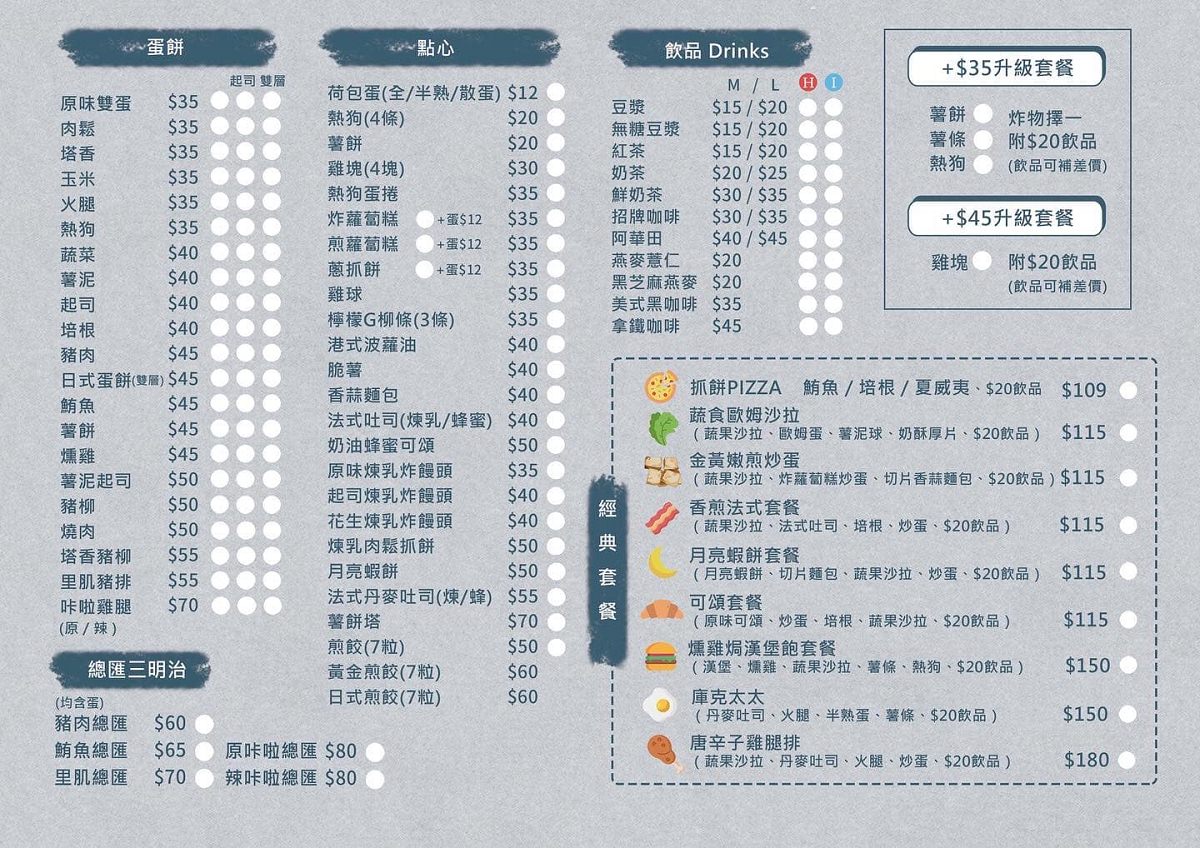 【中原大學早午餐推薦】中原大學校門口旁 中原大學生最愛 早啊早餐店