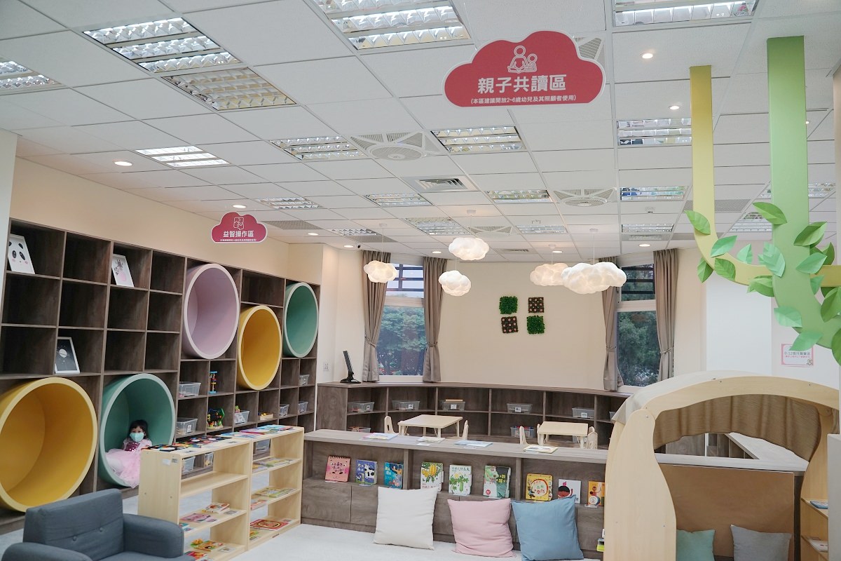 【內壢親子景點推薦】內壢社福館小孩放電好去處 一二樓超大兒童遊戲區 中壢內壢親子館