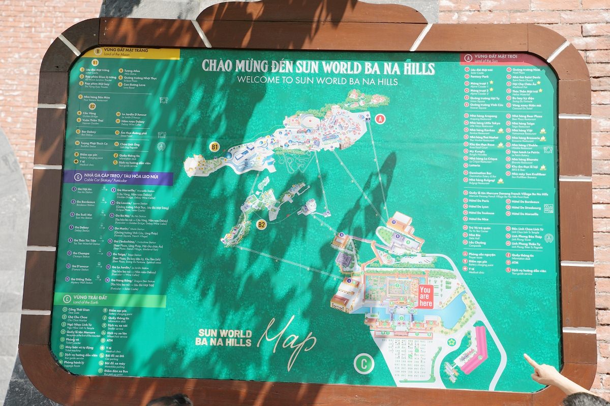【峴港必去景點推薦】百年歷史中越巴拿山 Ba Na Hills 世界上最長不間斷單軌纜車 峴港巴拿山太陽世界