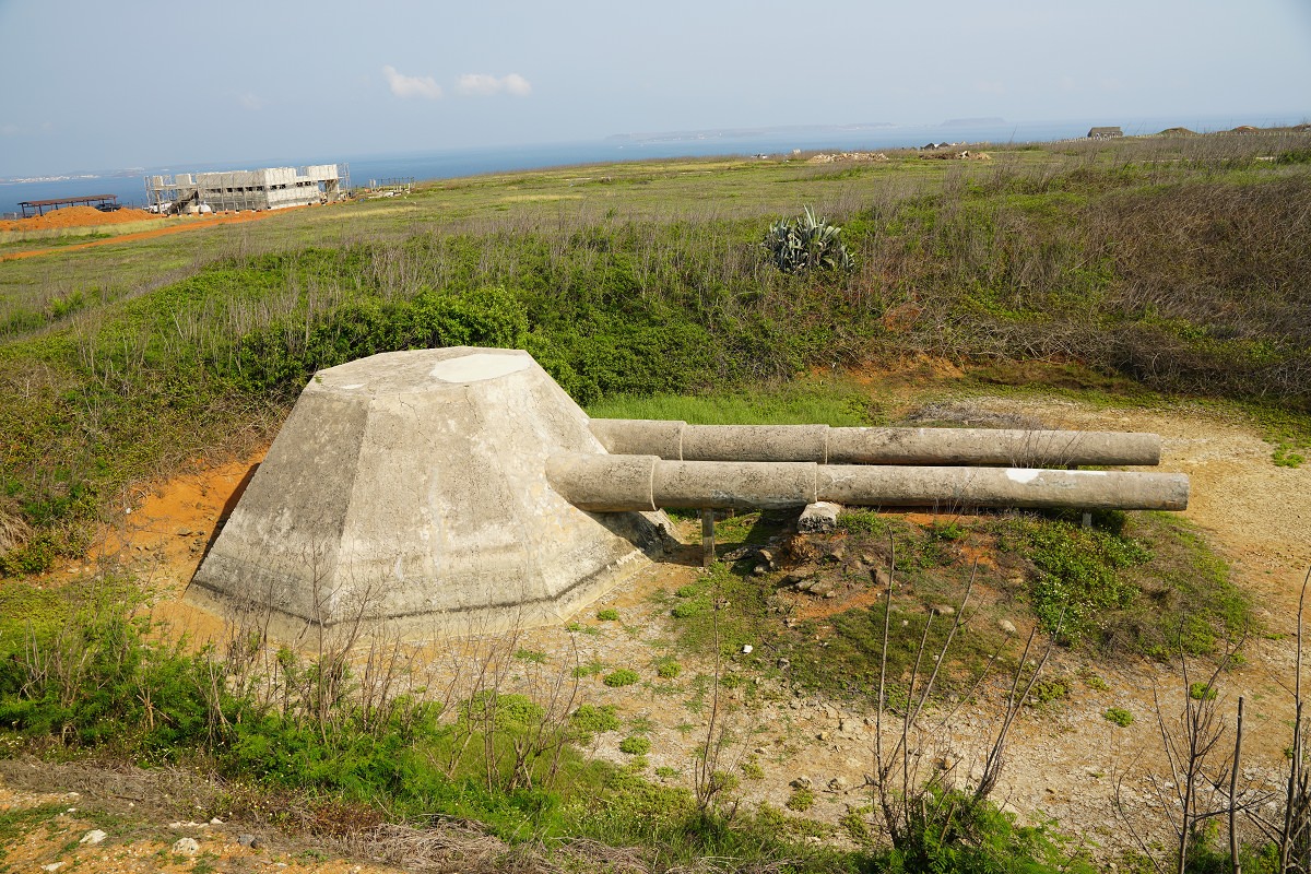 【澎湖不一定要去景點推薦】百年澎湖縣歷史建築 雙砲管八邊體砲塔 外垵餌砲(西埔假砲)