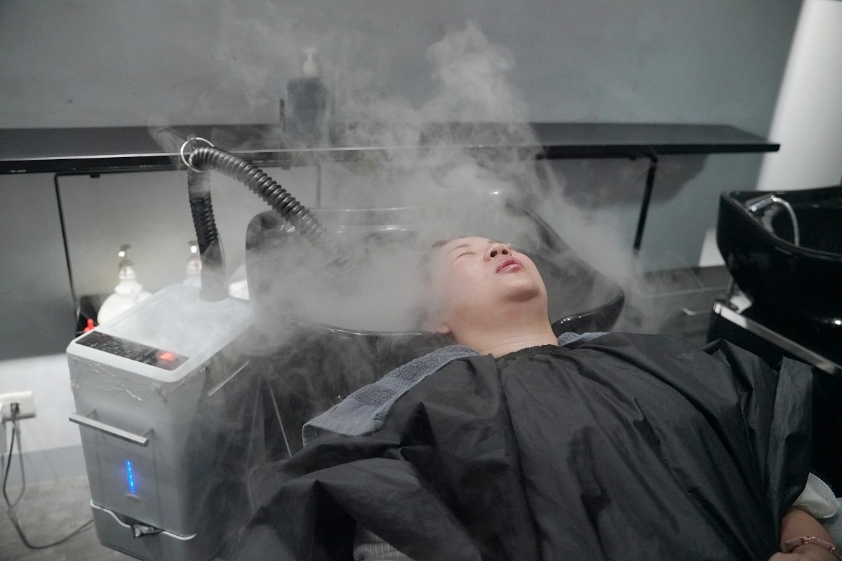【基隆染護髮廊推薦】夢幻髮色水霧染流體染髮 PurificaPRO黑曜光感護髮 旭 Asahi Hair Space 基隆中正店