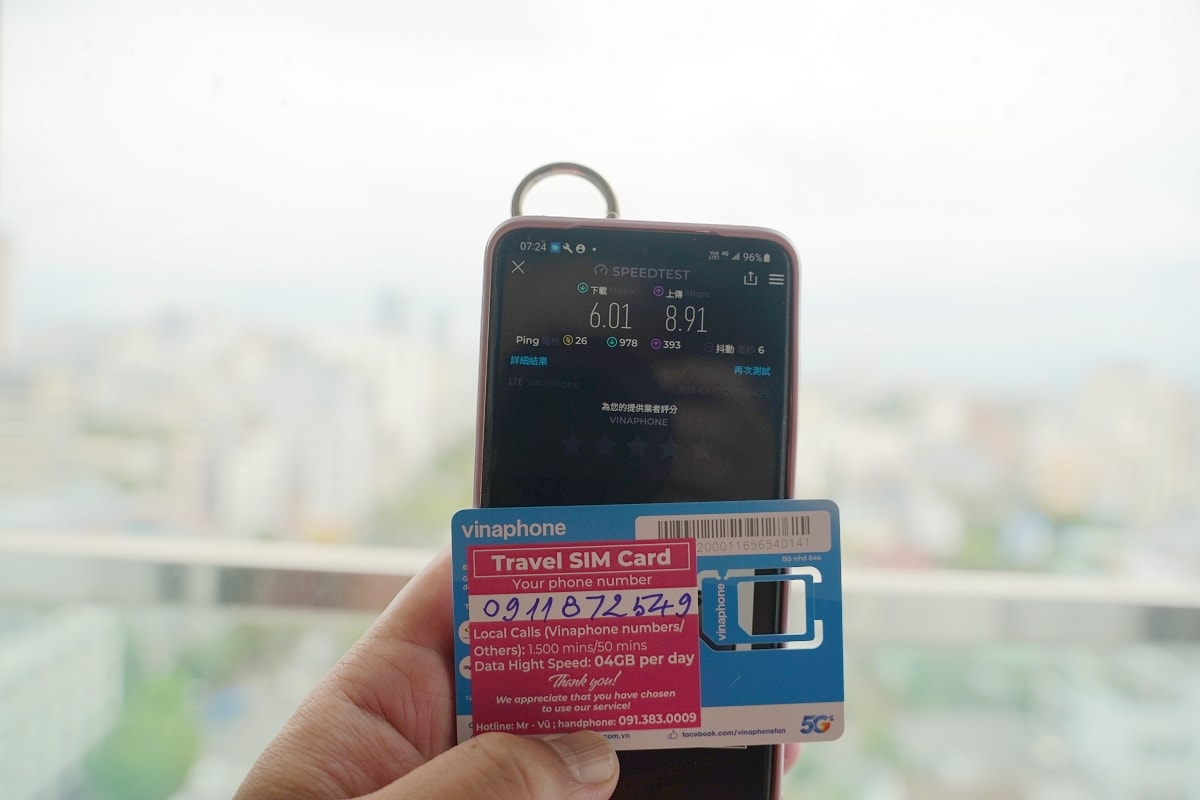【峴港上網sim卡推薦】5G SIM卡 峴港機場領取 免費網內通話溝通更方便 KKDAY越南上網sim卡