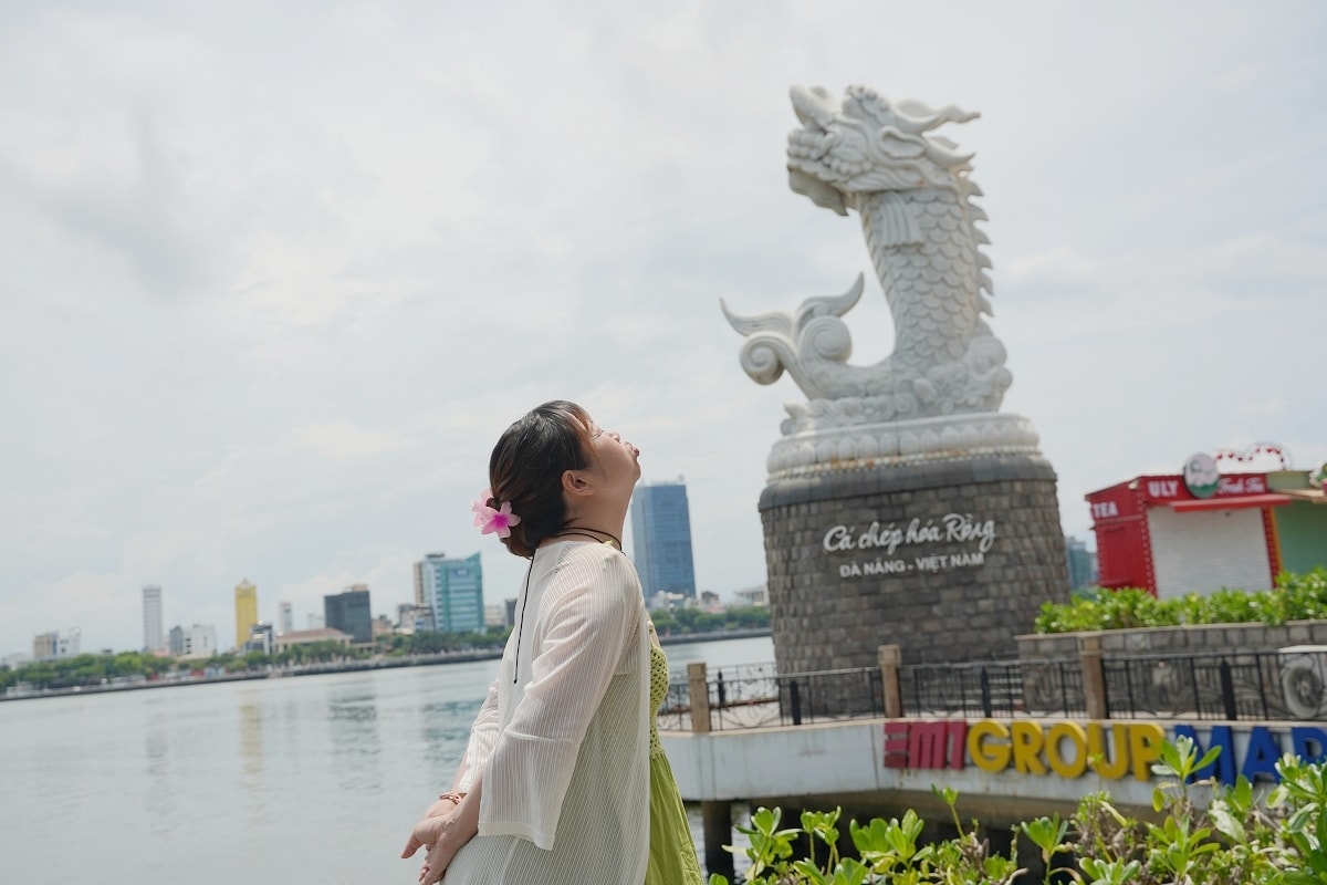 【峴港必訪景點推薦】全世界最大龍形大橋 假日限定龍橋噴火秀 峴港龍橋 Dragon Bridge