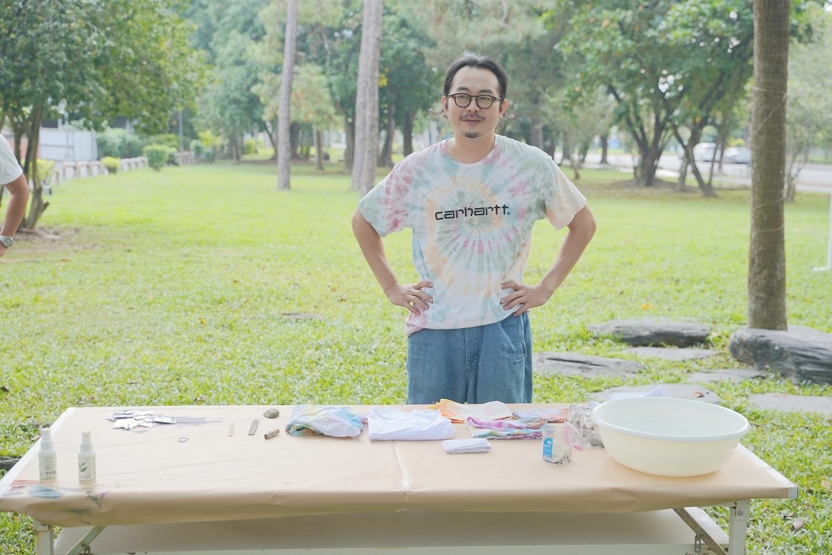 【中興新村手作DIY課程推薦】中興新村彩色染手作DIY 獨家夾染/綁染/浸染/定色工藝技法 聚落職人色彩染DIY體驗