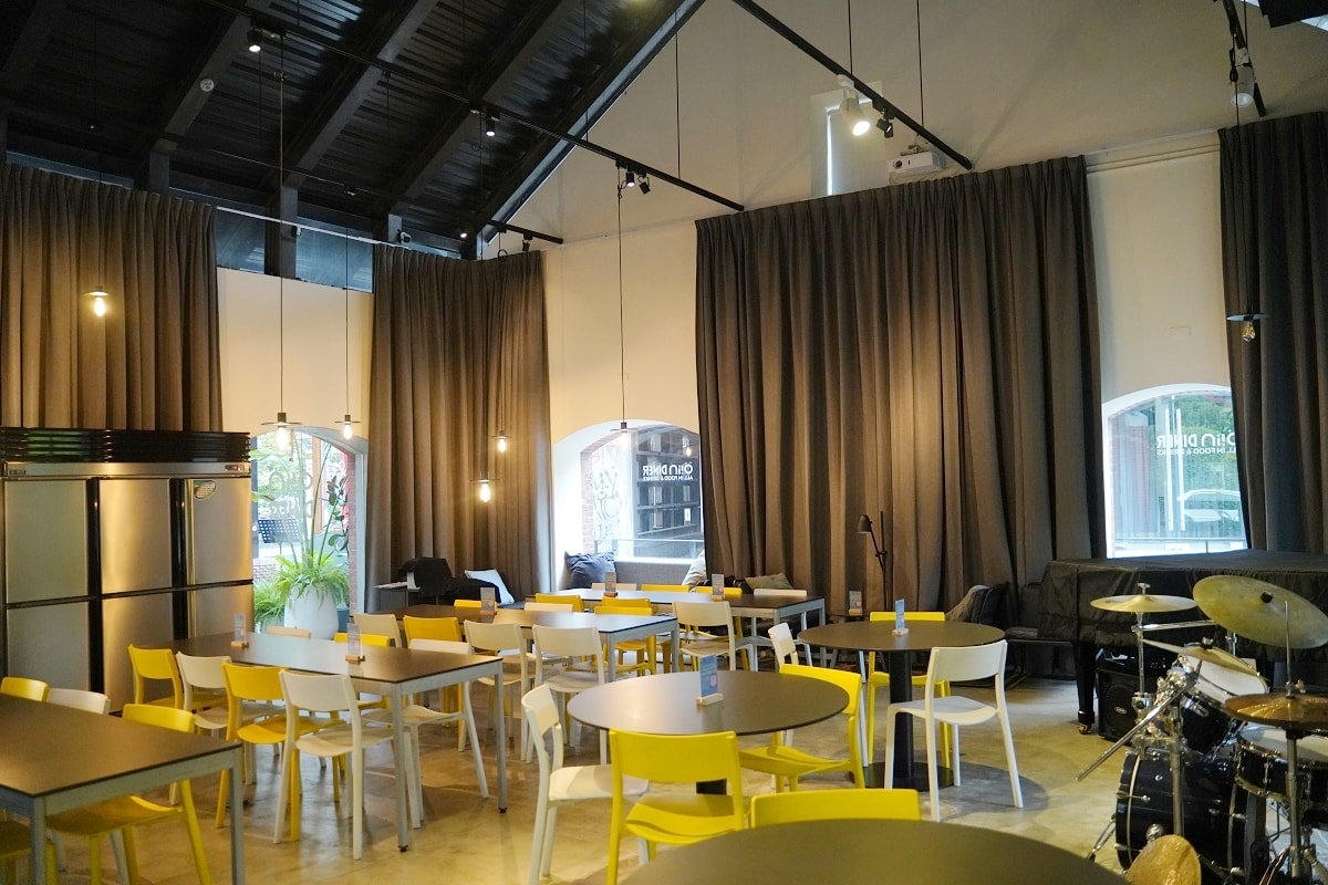 【西門町美式餐廳推薦】臺北市電影主題公園紅磚老屋聚餐好選擇 假日限定音樂饗宴  Ö! in DINER 飽滿廚房