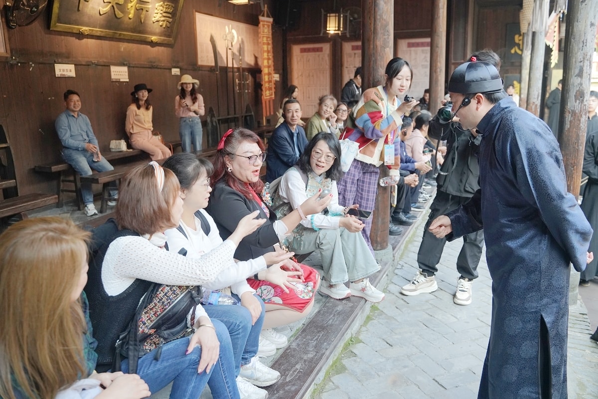 【洪江古商城景區】清明上河圖活版本 「一代洪商」實拍場景 大西南最早最大最完整古商城