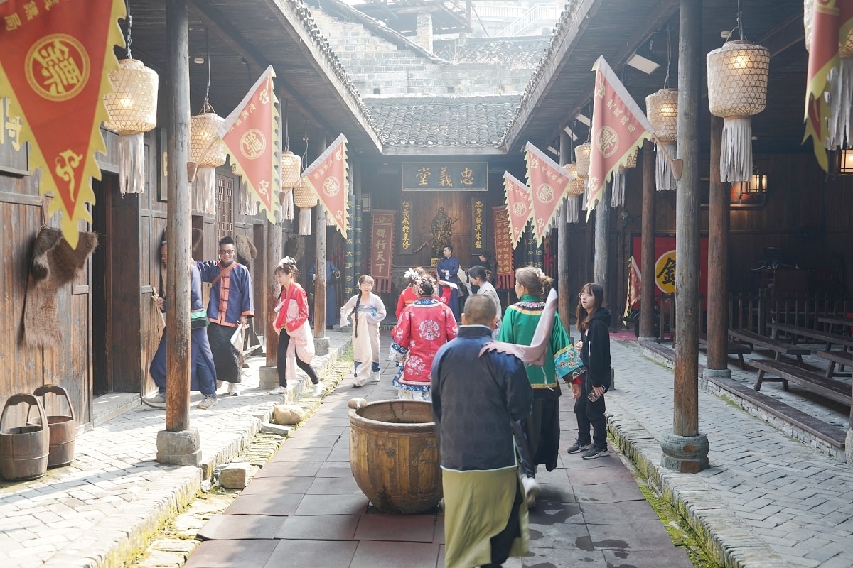 【洪江古商城景區】清明上河圖活版本 「一代洪商」實拍場景 大西南最早最大最完整古商城