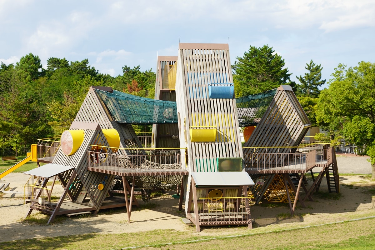 【鳥取兒童公園推薦】鳥取寶可夢公園-穿山鼠主題公園 超大型綜合遊具玩整天玩不完 鳥取砂丘兒童王國
