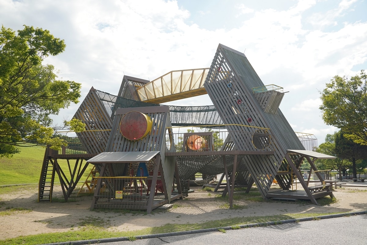 【鳥取兒童公園推薦】鳥取寶可夢公園-穿山鼠主題公園 超大型綜合遊具玩整天玩不完 鳥取砂丘兒童王國