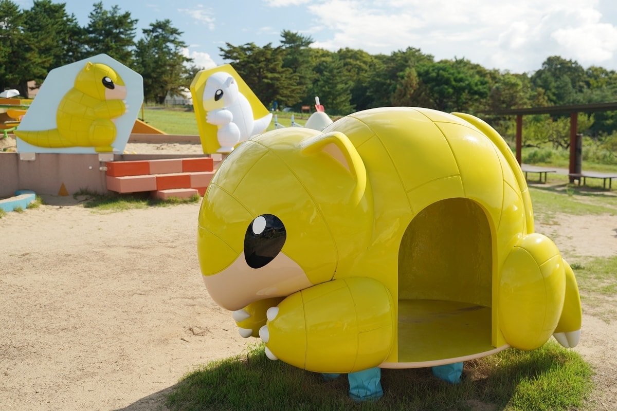 【鳥取兒童公園推薦】鳥取寶可夢公園-穿山鼠主題公園 超大型綜合遊具玩整天玩不完 鳥取砂丘兒童王國