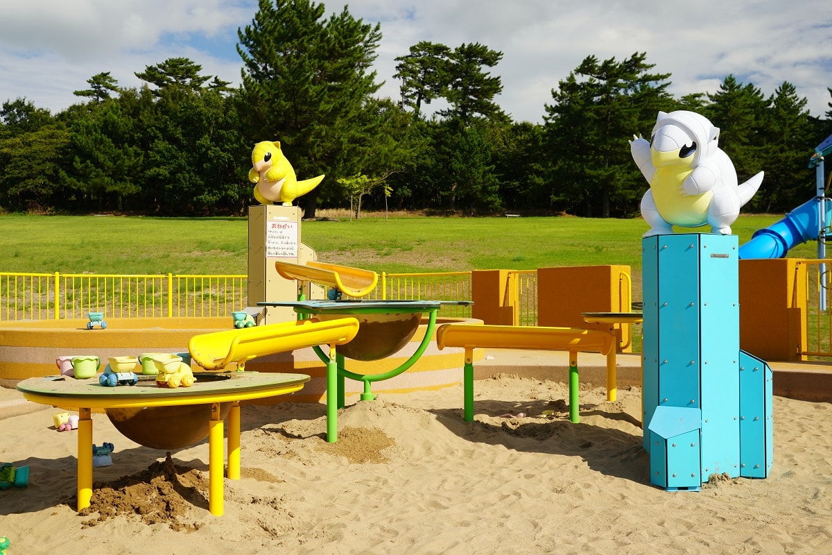 【鳥取兒童公園推薦】鳥取寶可夢公園-穿山鼠主題公園 超大型綜合遊具玩整天玩不完 鳥取砂丘兒童王國