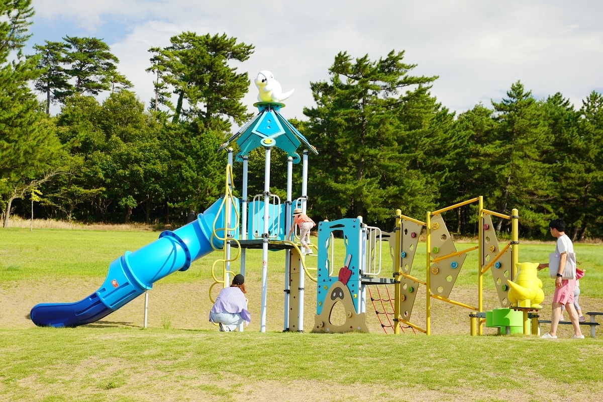 【鳥取兒童公園推薦】鳥取寶可夢公園-穿山鼠主題公園 超大型綜合遊具玩整天玩不完 鳥取砂丘兒童王國