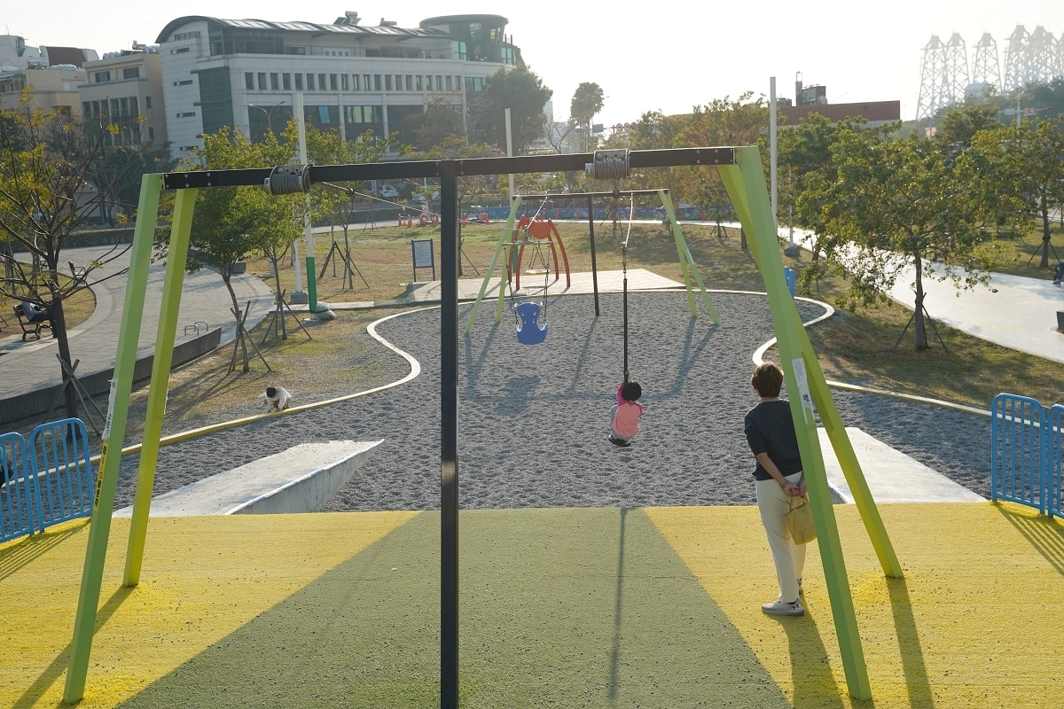 【台南親子公園推薦】1661臺灣船複合遊戲船 大船來了8公尺瞭望塔+剌激滑索 健康綠洲公園
