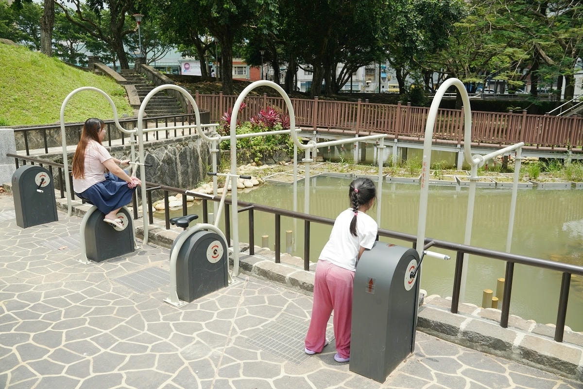 【陽明公園兒童遊樂場】桃園區最大旗艦共融式公園 全齡共融桃氣猿奇境 桃園埤塘文化生態水池