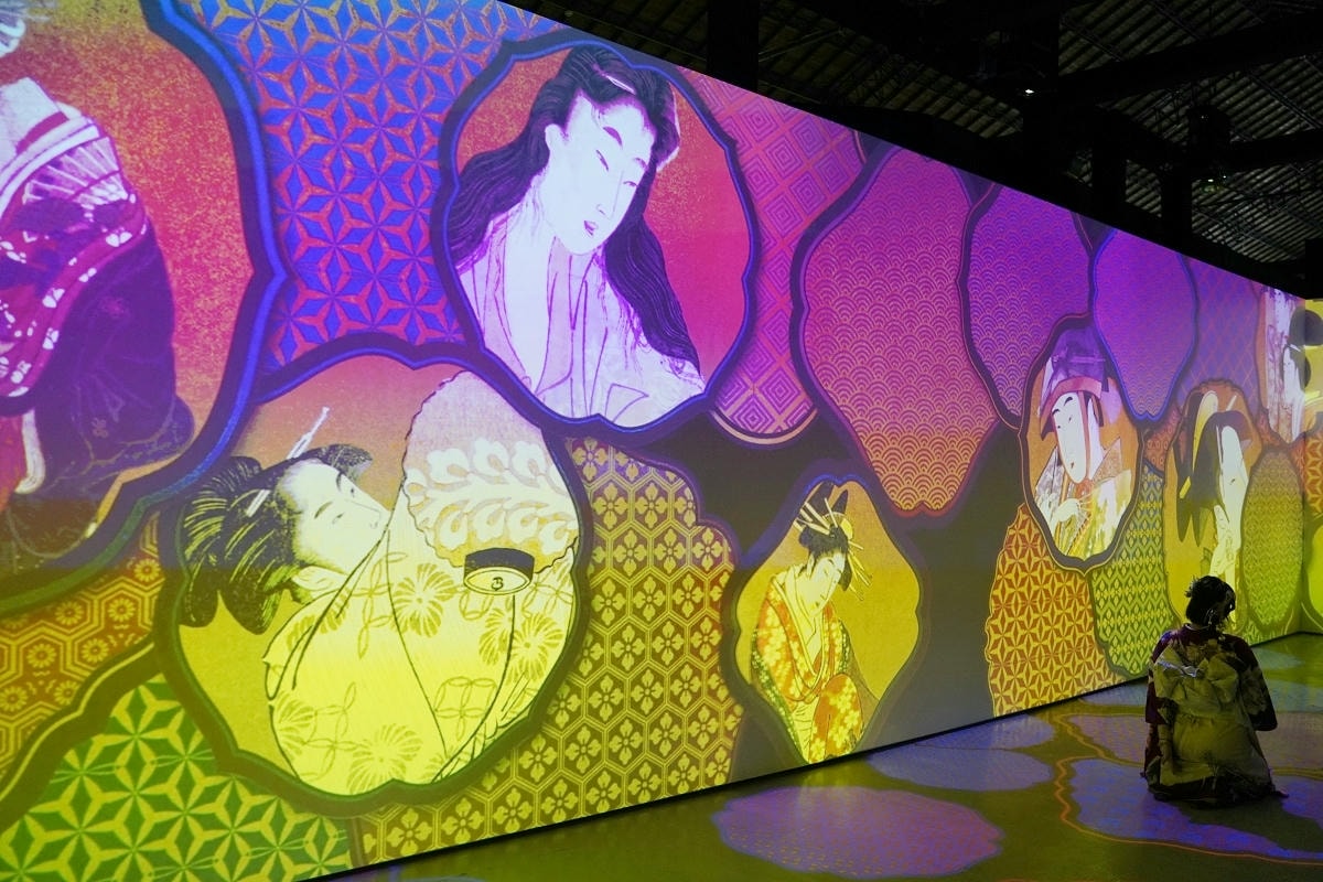 【會動的浮世繪展 日本藝術絕代之華台北站】唯美炫目投影映射技術 松山文創園區一號倉庫