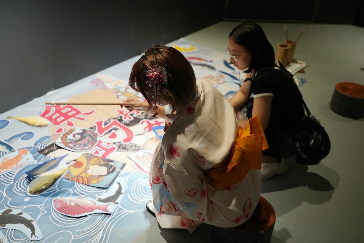 【會動的浮世繪展 日本藝術絕代之華台北站】唯美炫目投影映射技術 松山文創園區一號倉庫