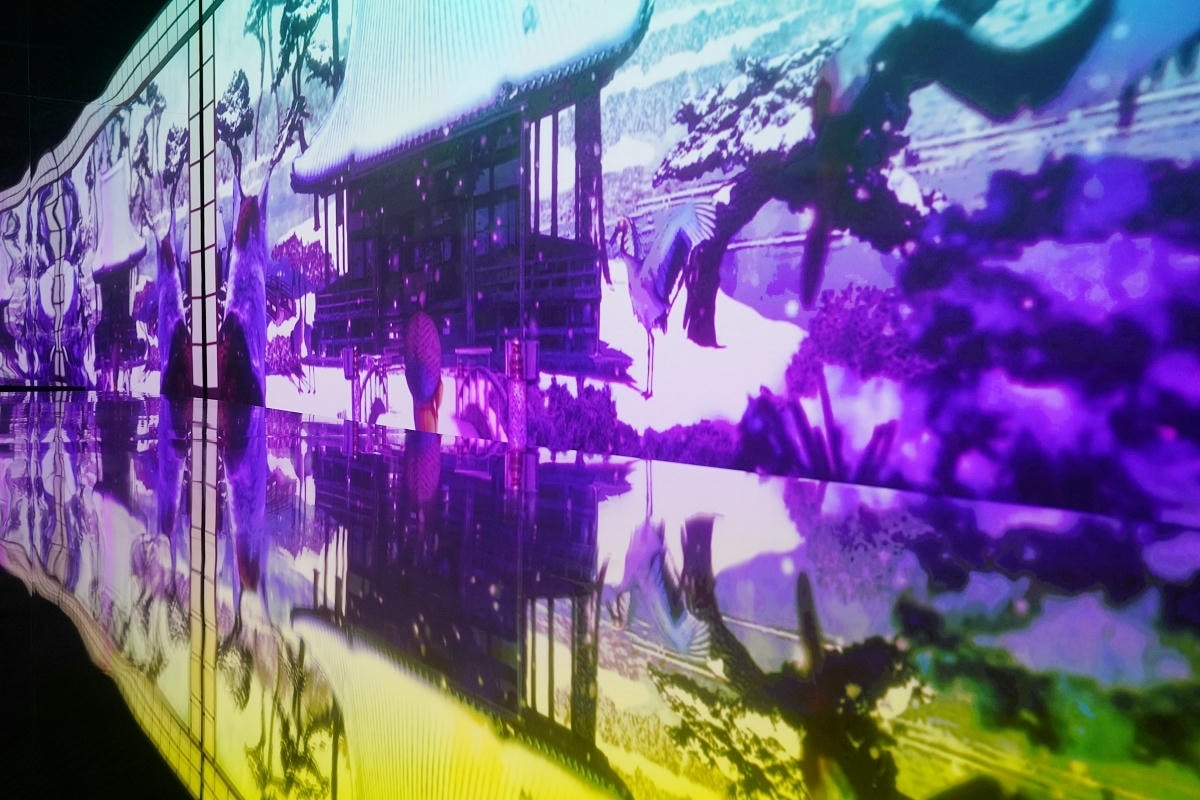 【會動的浮世繪展 日本藝術絕代之華台北站】唯美炫目投影映射技術 松山文創園區一號倉庫