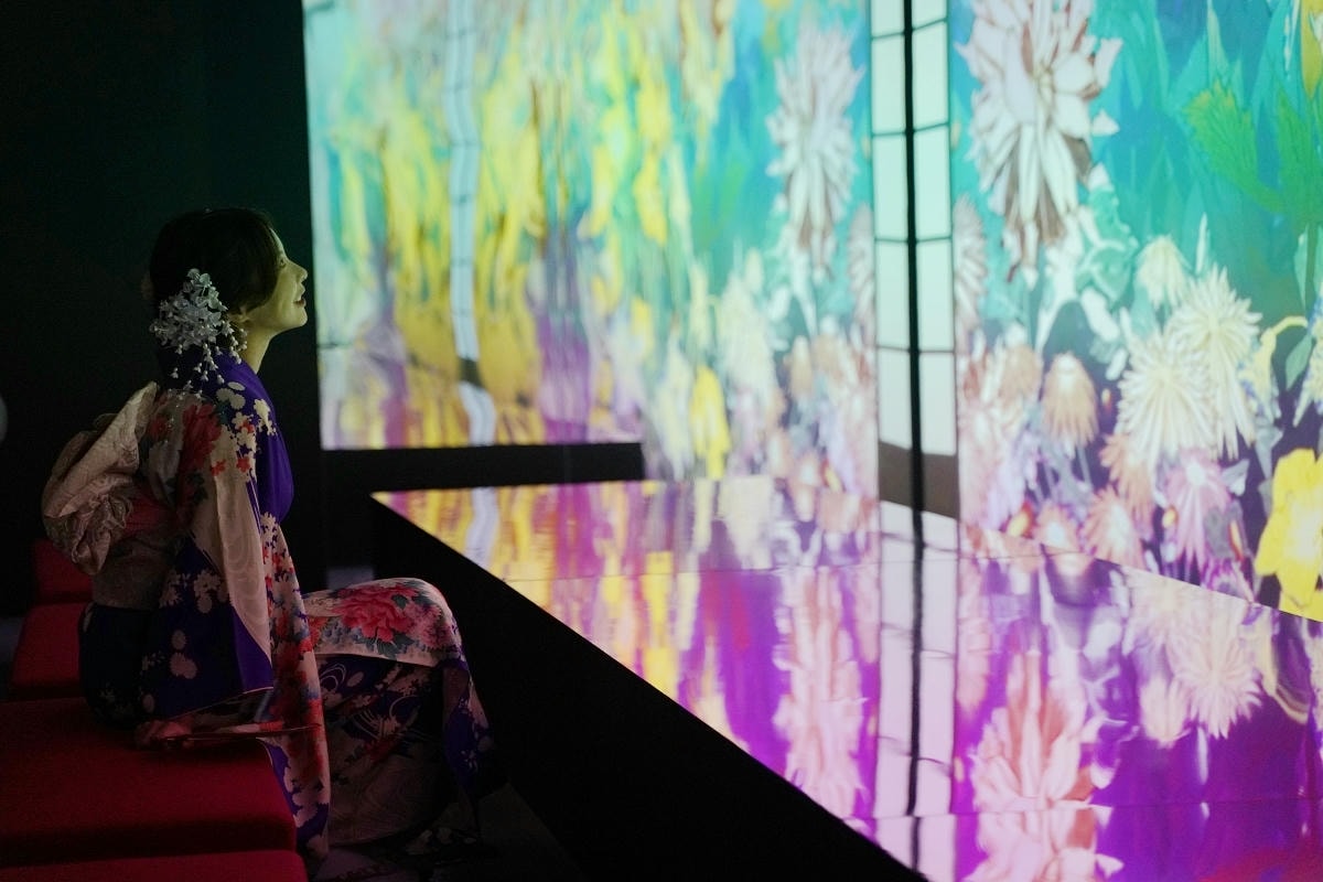 【會動的浮世繪展 日本藝術絕代之華台北站】唯美炫目投影映射技術 松山文創園區一號倉庫