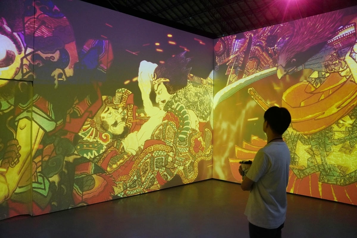 【會動的浮世繪展 日本藝術絕代之華台北站】唯美炫目投影映射技術 松山文創園區一號倉庫