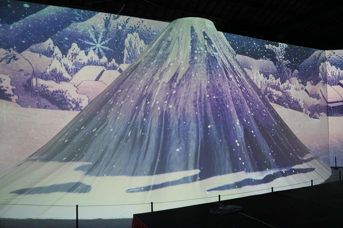 【會動的浮世繪展 日本藝術絕代之華台北站】唯美炫目投影映射技術 松山文創園區一號倉庫