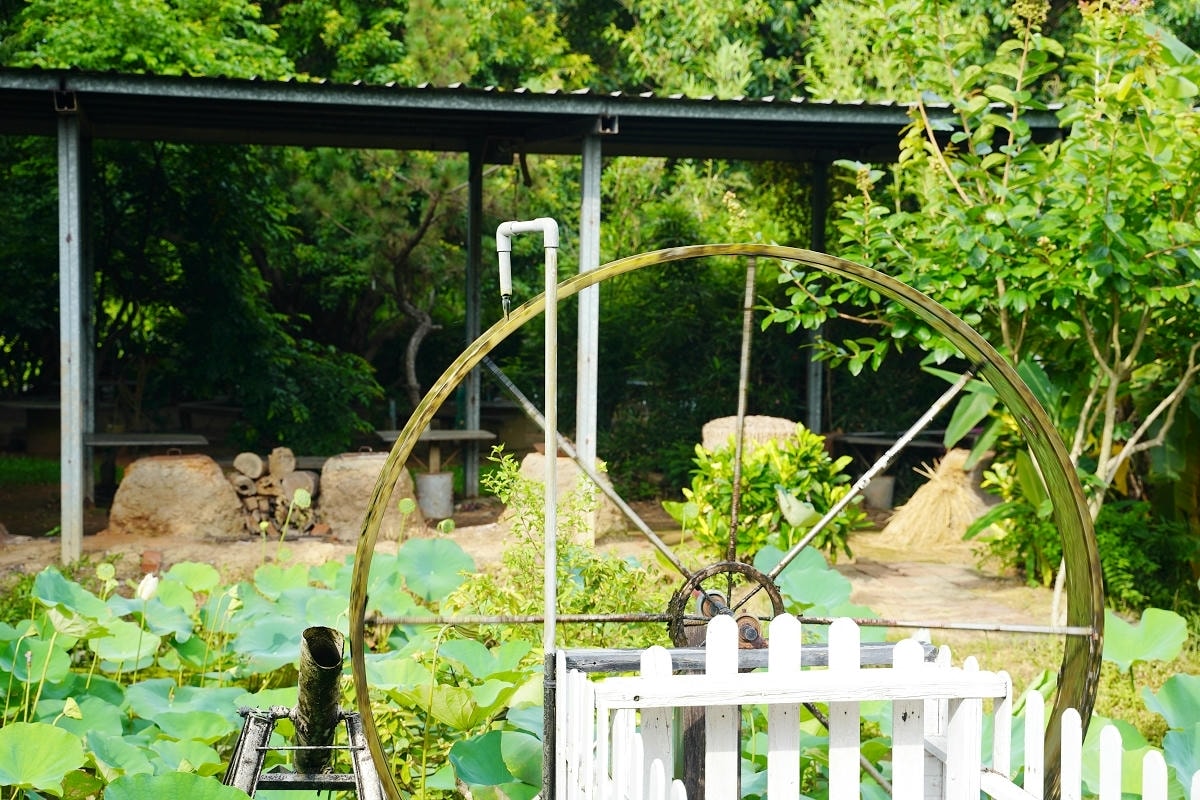 【蓮荷園休閒農場】夏日限定大王蓮水上漂 唯美蓮池盪鞦韆自然景觀藝術 稻草按摩棒DIY體驗