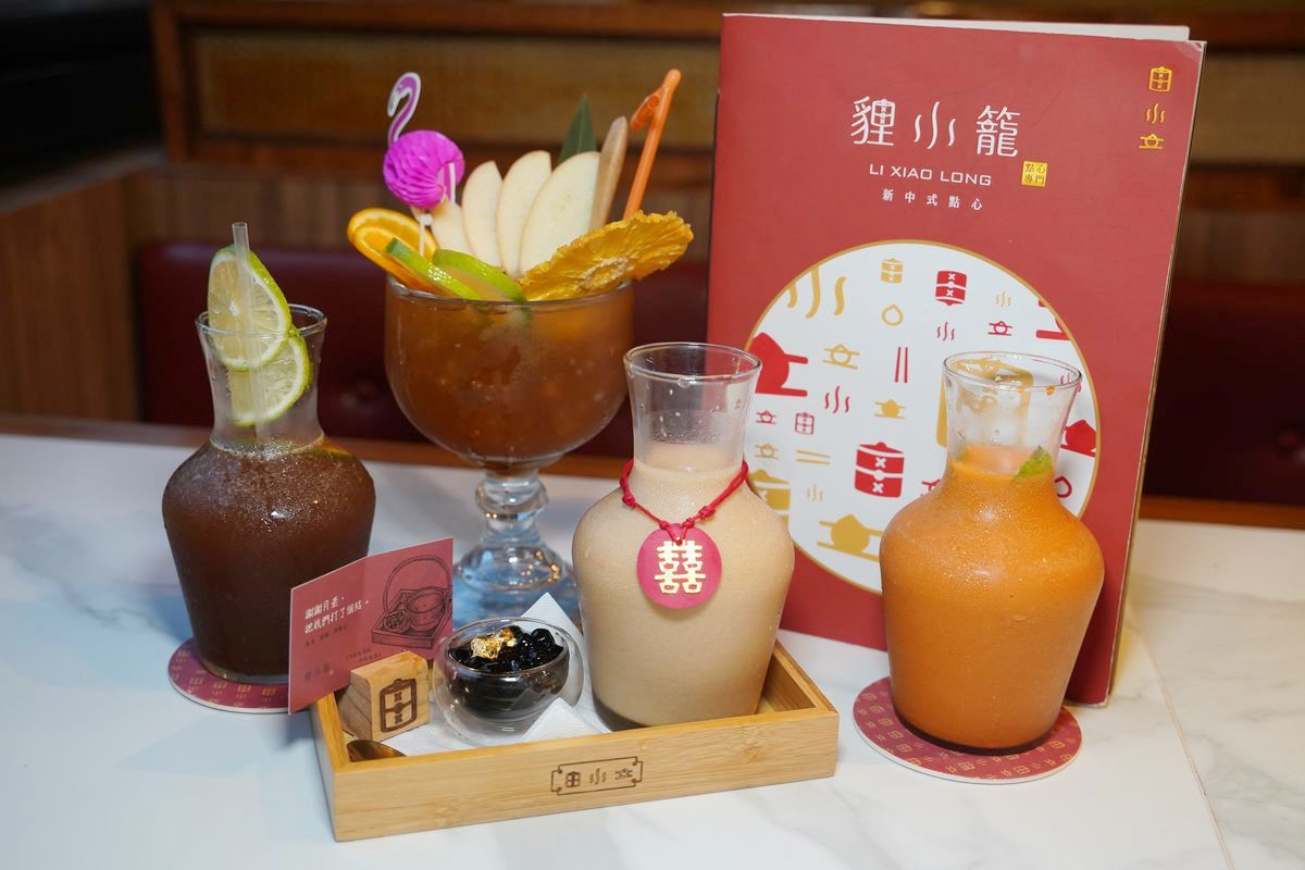 【貍小籠新中式點心專門店】台北迪化街聚餐推薦 大稻埕煙火觀景餐廳首選 霞海城隍廟月老最愛流沙包