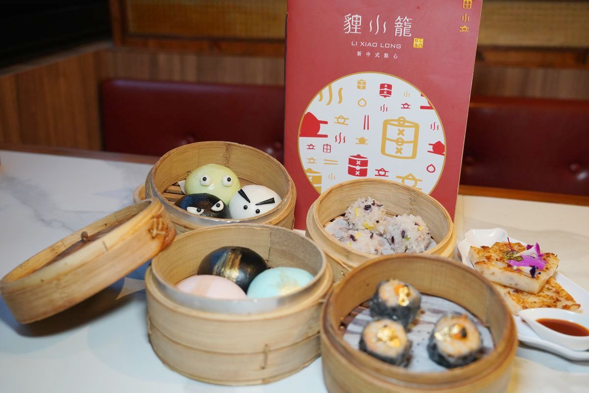 【貍小籠新中式點心專門店】台北迪化街聚餐推薦 大稻埕煙火觀景餐廳首選 霞海城隍廟月老最愛流沙包