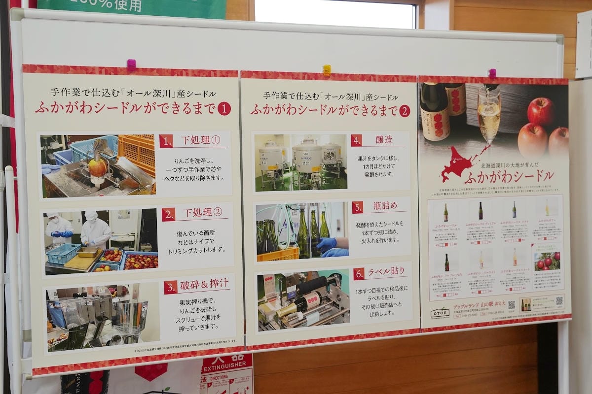 【ふかがわシードル – アップルランド 山の駅 おとえ】體驗製作專屬原創酒標獨一無二蘋果酒