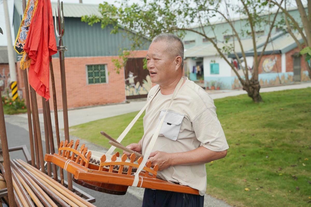 【臺南市後壁區頂長社區】金牌農村競賽銅牌獎 粨面宋江陣宋江廊道 臉譜提袋DIY絹印提袋體驗