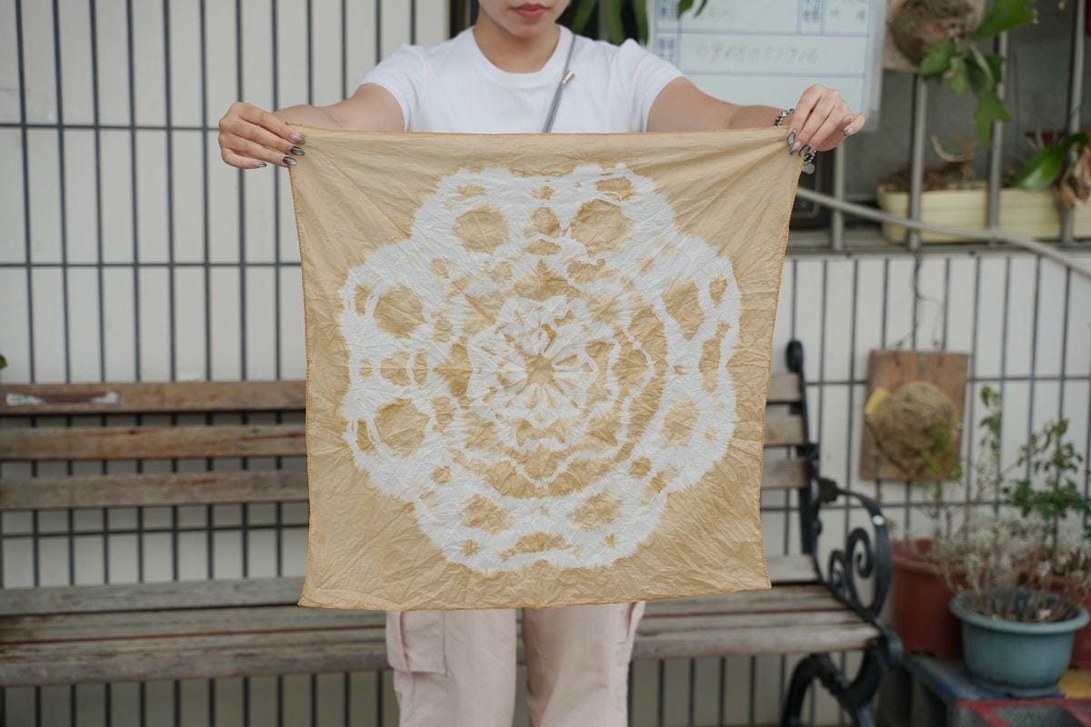 【台南白河草店社區】台南金牌農村潛力社區 稻荷咖工作坊荷染DIY 草店社區發展協會活動中心藕咖奶DIY