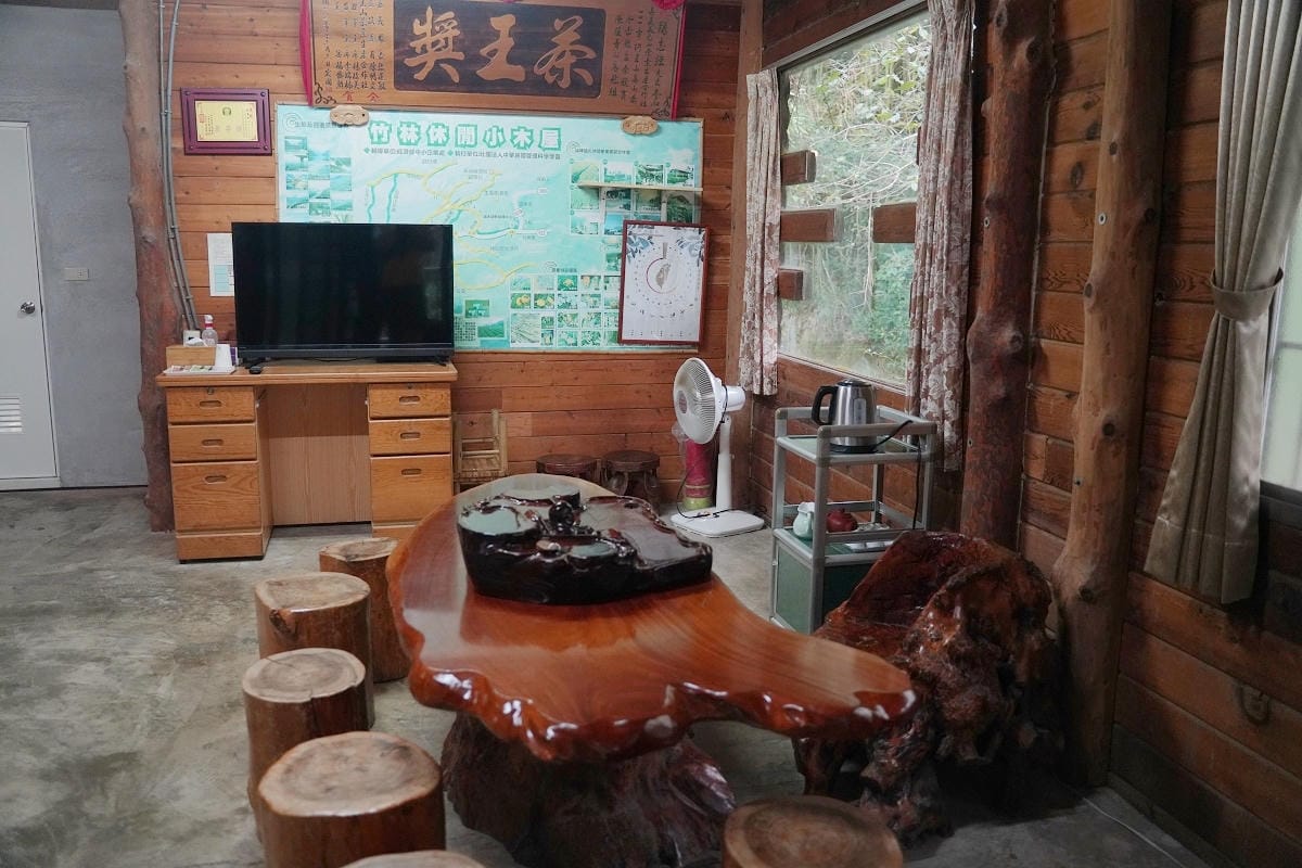 【嘉義梅山瑞峰竹林茶席】「森然有茶香」竹構作品 山麻雀意象+水波紋竹林步道+竹平台茶席裝置