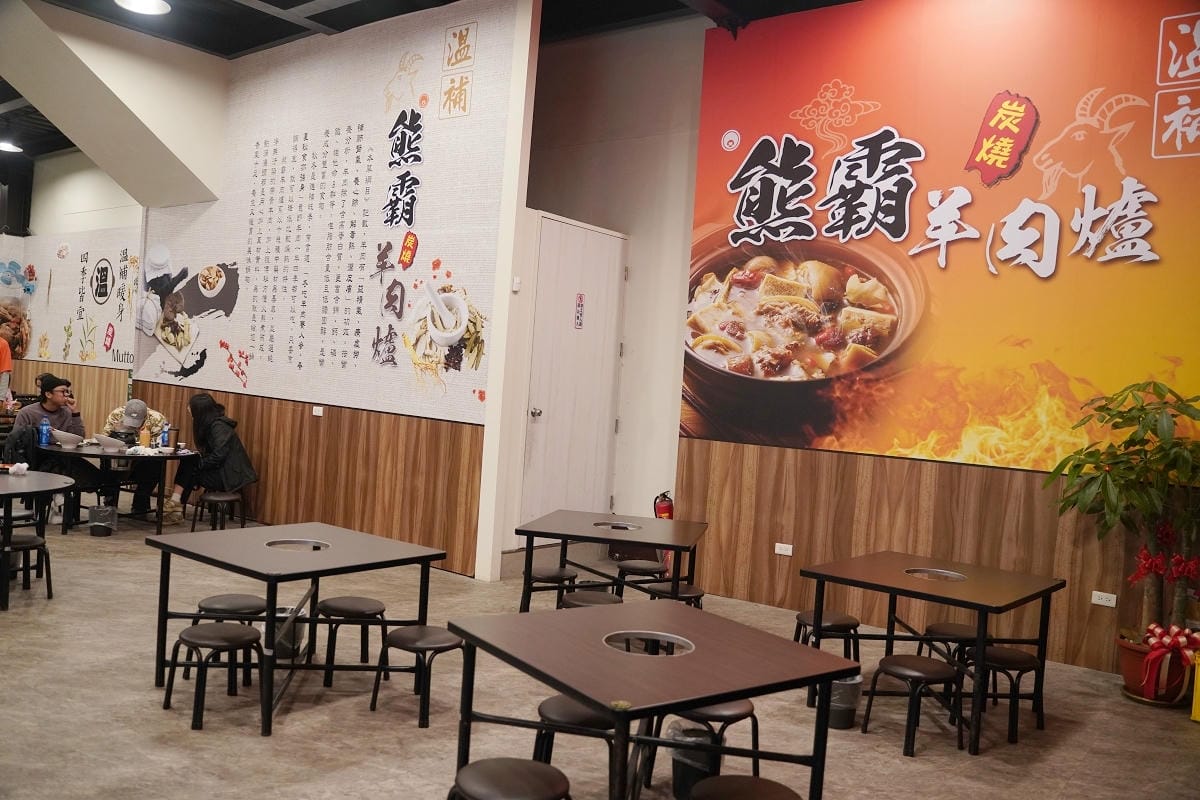 【熊霸羊肉爐】中壢羊肉爐推薦 真正炭火陶鍋香氣四溢火力足 內用套餐真材實料羊腳筋羊大骨必吃