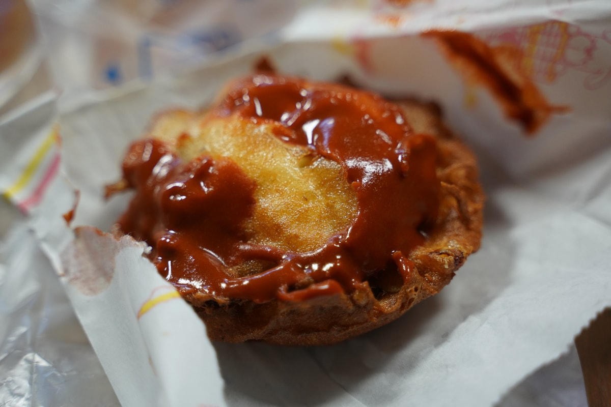 【馬祖古早味（虫弟）ㄉㄧˋ餅專賣】馬祖南竿介壽獅子市場美食推薦 福州傳統風味小吃海蠣餅