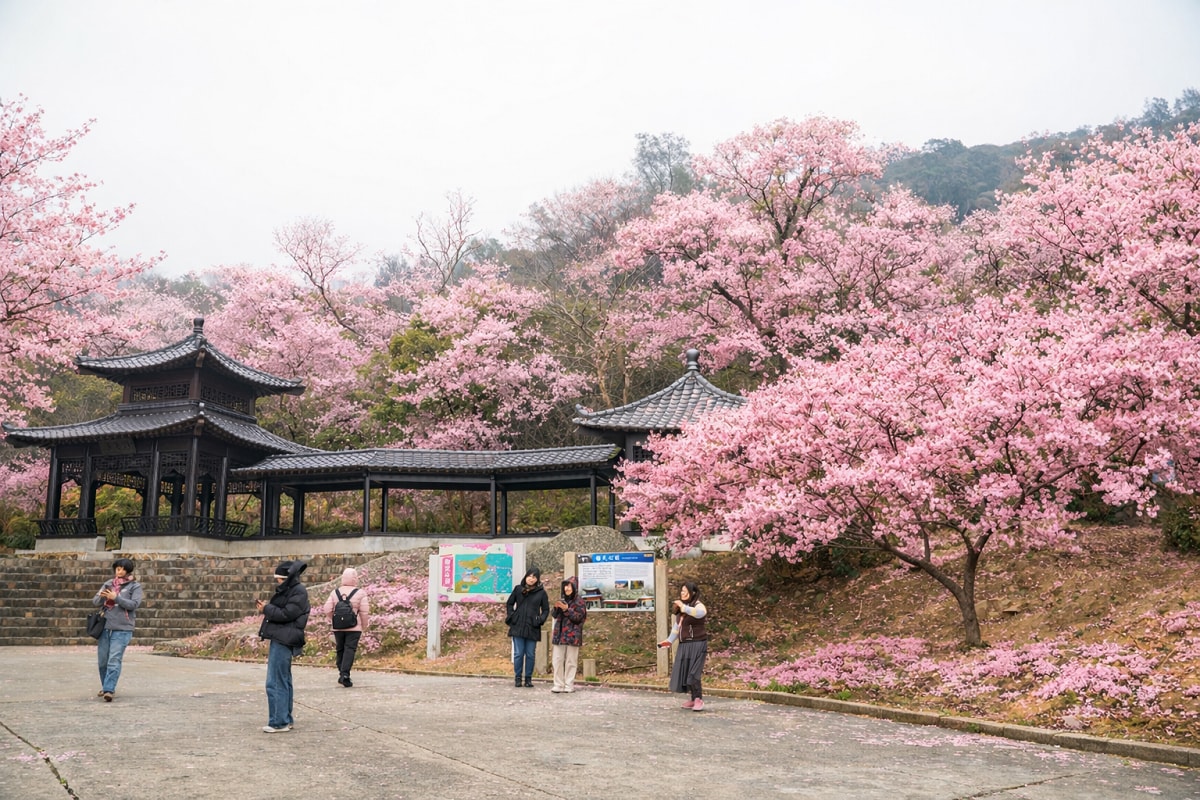 【勝天公園】馬祖南竿免費景點推薦 宋庭園風格唐式亭閣「勝天亭」馬祖超人氣賞櫻景點